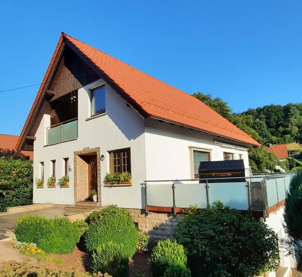 Ferienwohnung Am Rennsteig Bei Eisenach - Ilona Schmidt Wolfsburg-Unkeroda Esterno foto