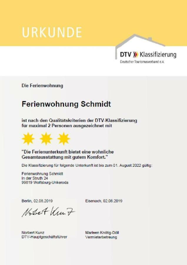 Ferienwohnung Am Rennsteig Bei Eisenach - Ilona Schmidt Wolfsburg-Unkeroda Esterno foto